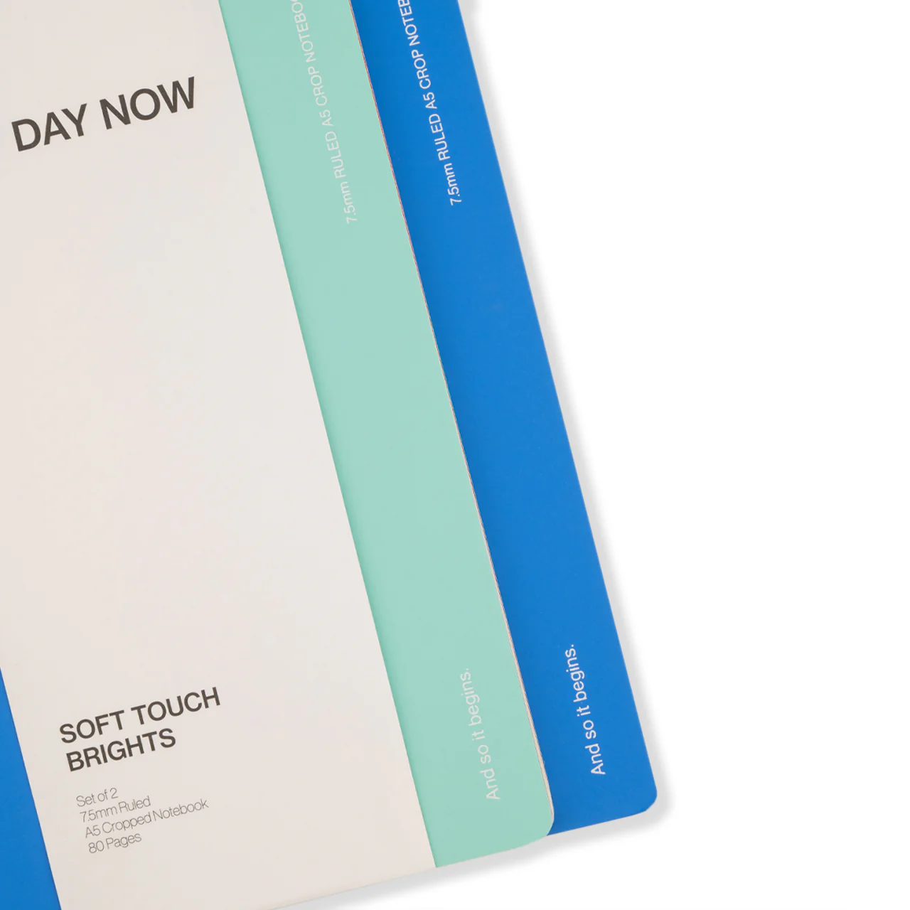 Soft Touch Notebooks Set of 2 Ruled A5 Cropped - Image 5