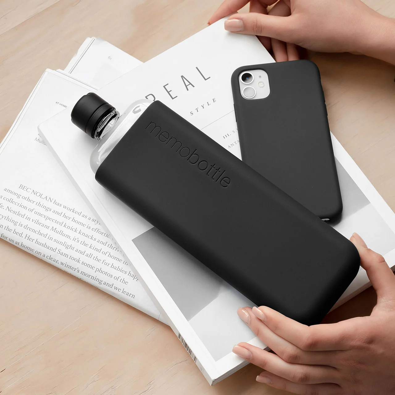 Slim Drink Bottle with Black Sleeve Bundle - Image 3