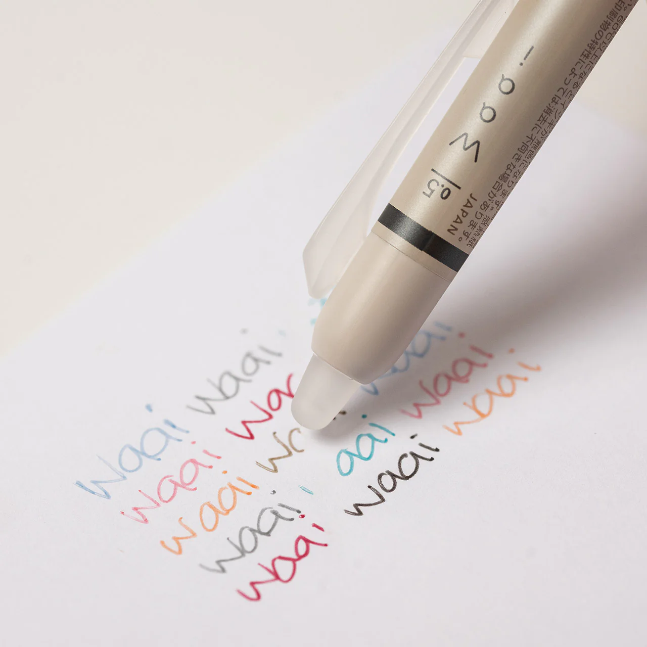 FriXion Clicker Waai Erasable Pastel Gel Pens Set of 8 - Image 4