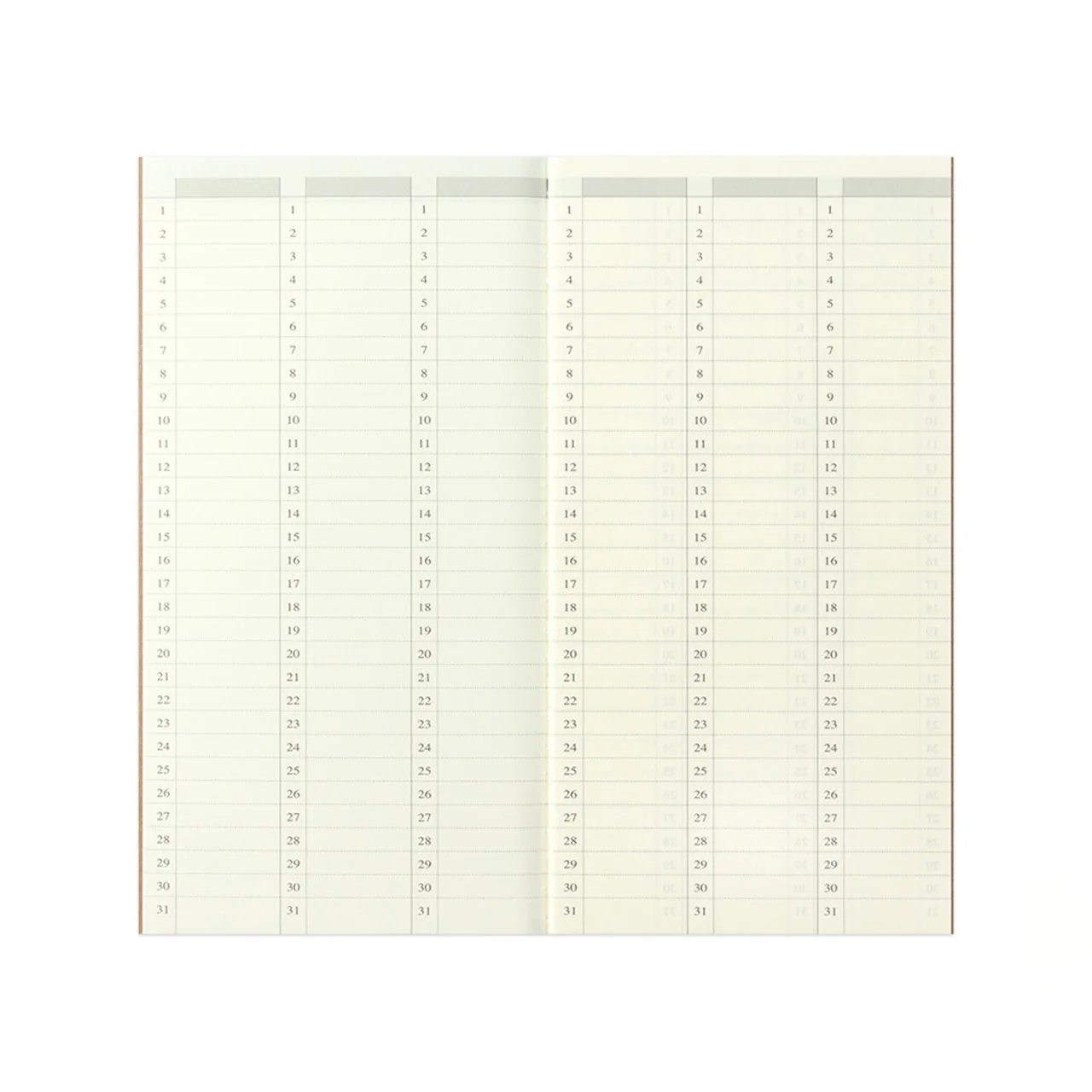 Traveler's Notebook Undated Diary Refill Weekly - Image 5