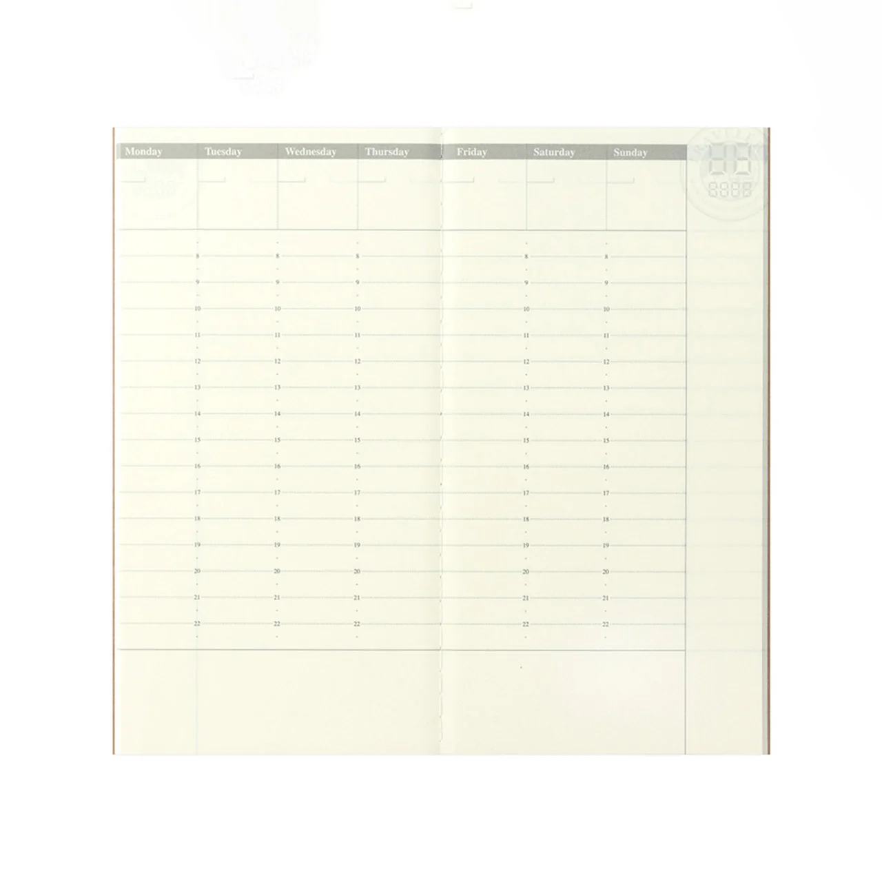 Traveler's Notebook Undated Diary Refill Weekly - Image 7
